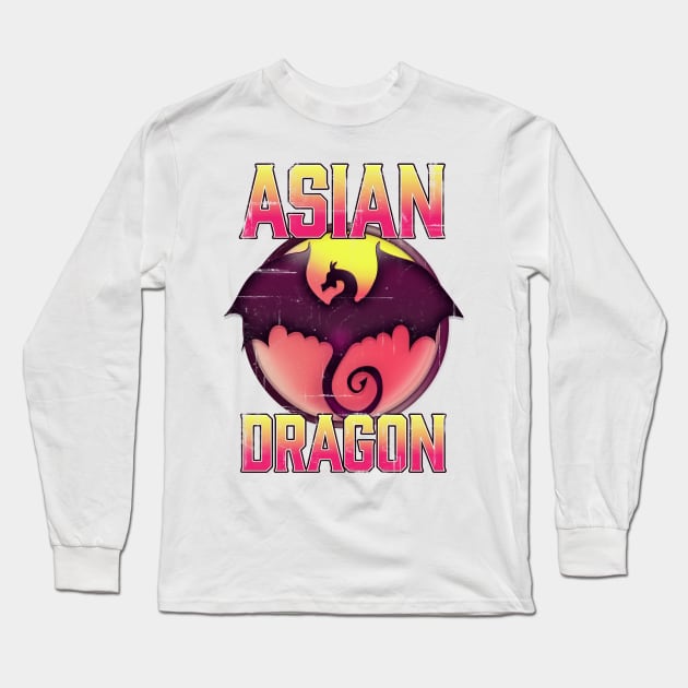 Asian Dragon Long Sleeve T-Shirt by nickemporium1